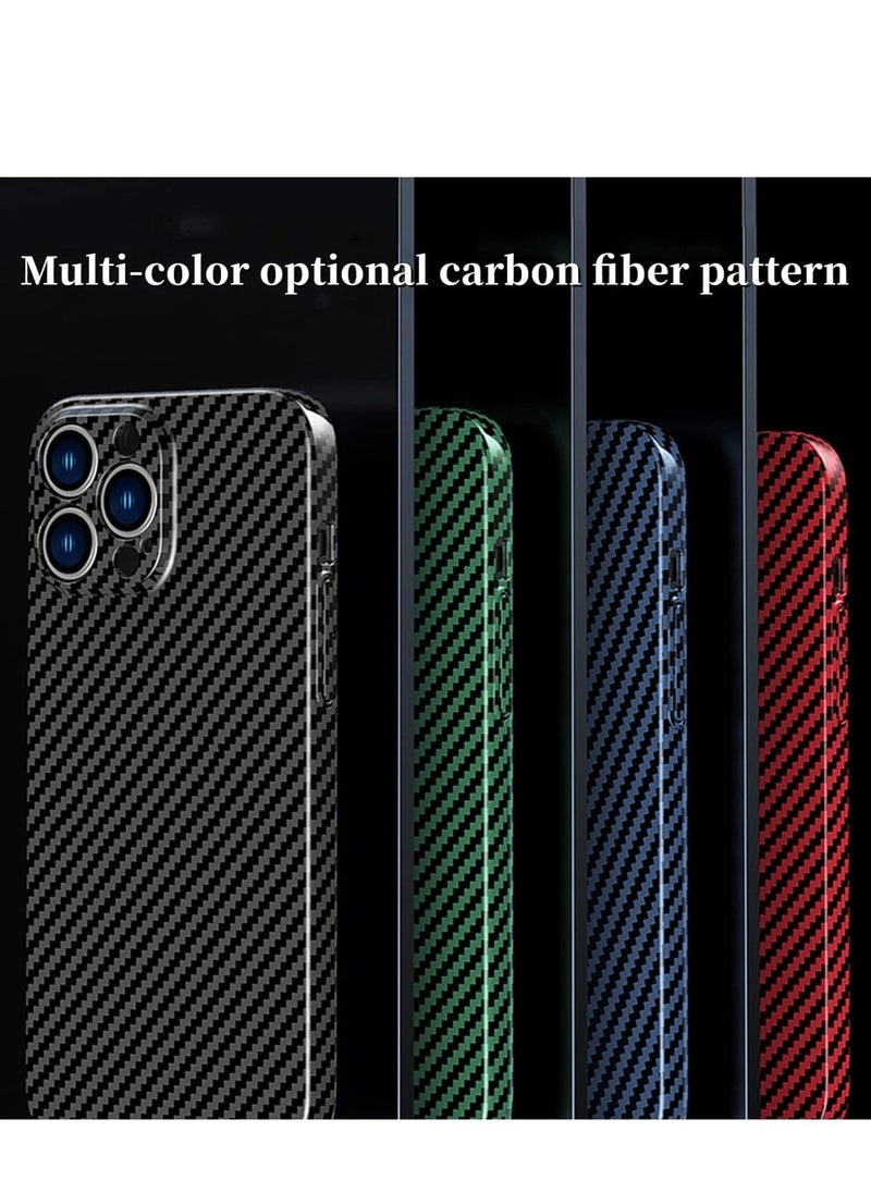 Raxoom Personality Handsome Light Thin Carbon Fiber Pattern PC Phone case Compatible with iPhone 15 Pro Unique Comfortable Cool Shockproof Back Cover - Image 5