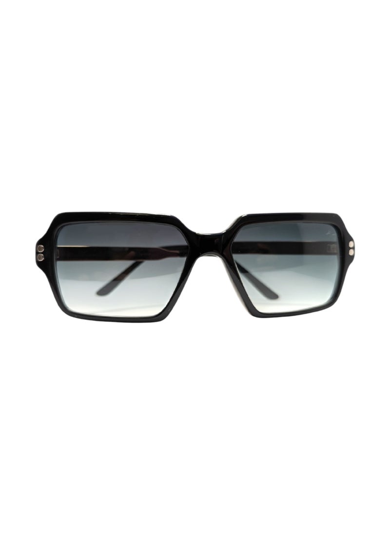 Armando Cavelli - Authentic Armando Cavelli sunglasses, crafted from carefully selected premium acetate for a luxurious look and longevity with extensive use. This model combines modernity and classic style, with a raw black acetate front and golden -plated metal temples to complete your luxury look. Comes with premium polymer lenses offer UV400 protection in a gradient green - Image 1