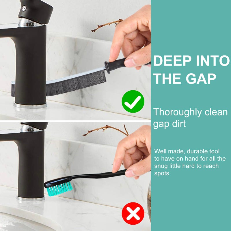 BANSTLE Crevice Cleaning Brush  Multifunctional Hard-Bristled Gap Scrub Brush  2025 New Multifunctional Gap Cleaning Brush Tool  Dead Corners Brushes For Bathroom Kitchen Tiles Window Door Slots  3Pcs - Image 4