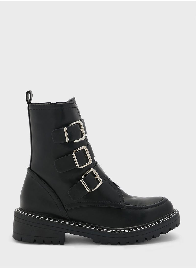 Ginger - Buckled Ankle Boots - Image 1