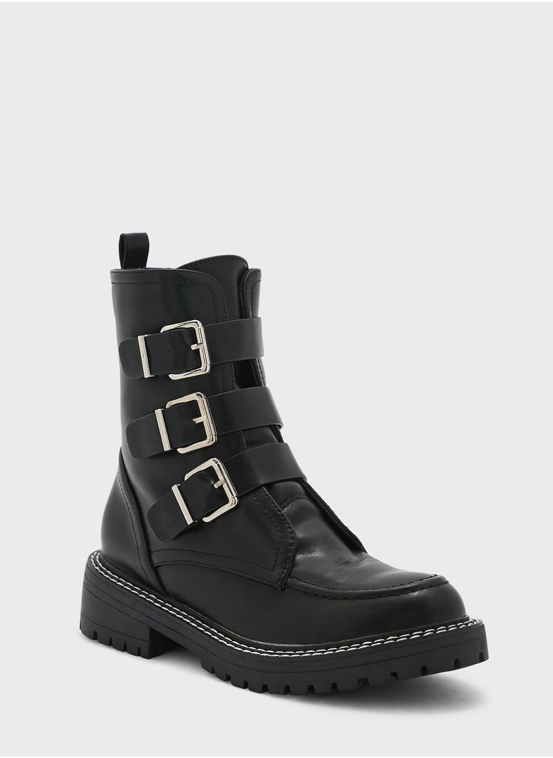Ginger - Buckled Ankle Boots - Image 1