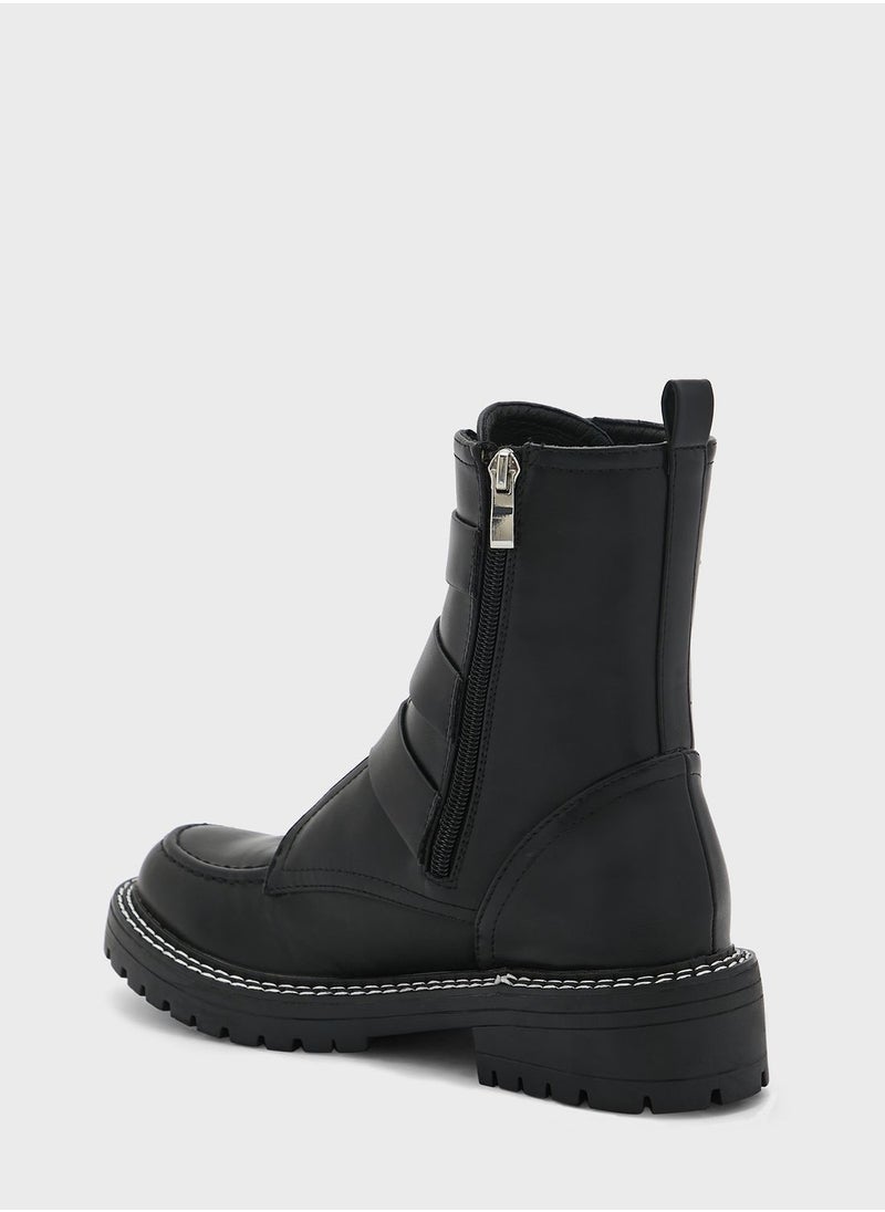 Ginger - Buckled Ankle Boots - Image 1