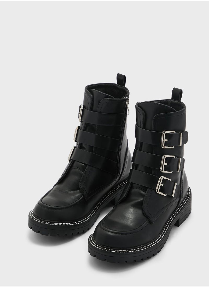 Ginger - Buckled Ankle Boots - Image 1
