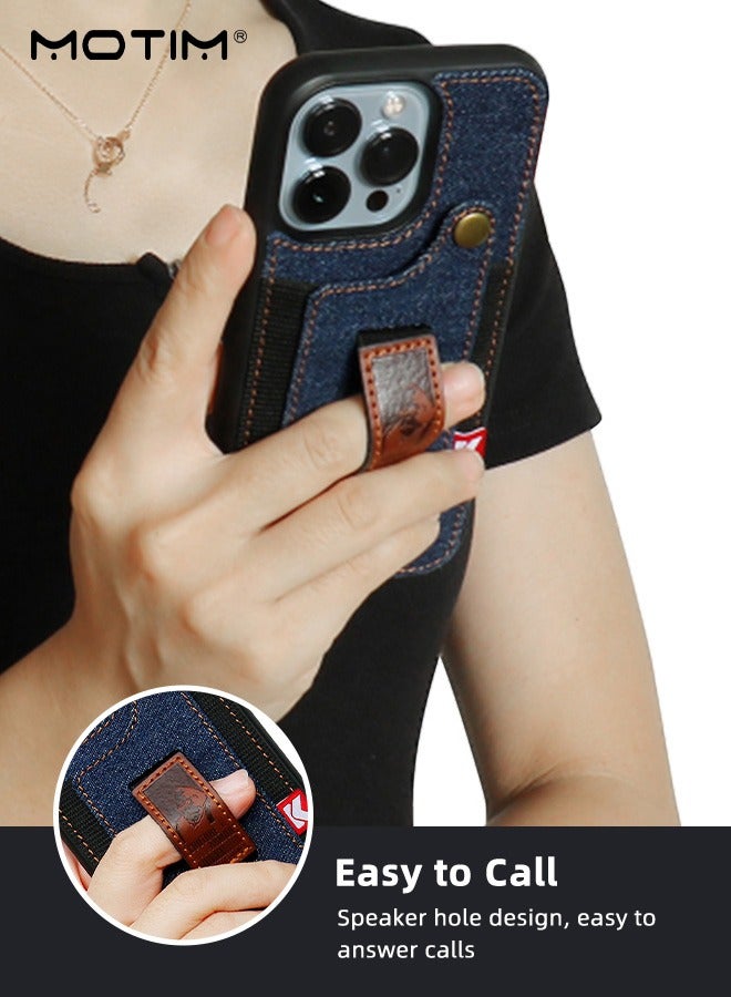 Motim Case for iPhone 14 Pro Phone Case with Ring Holder Protective Shockproof Cover Wallet Case With Card Slot  - Image 4