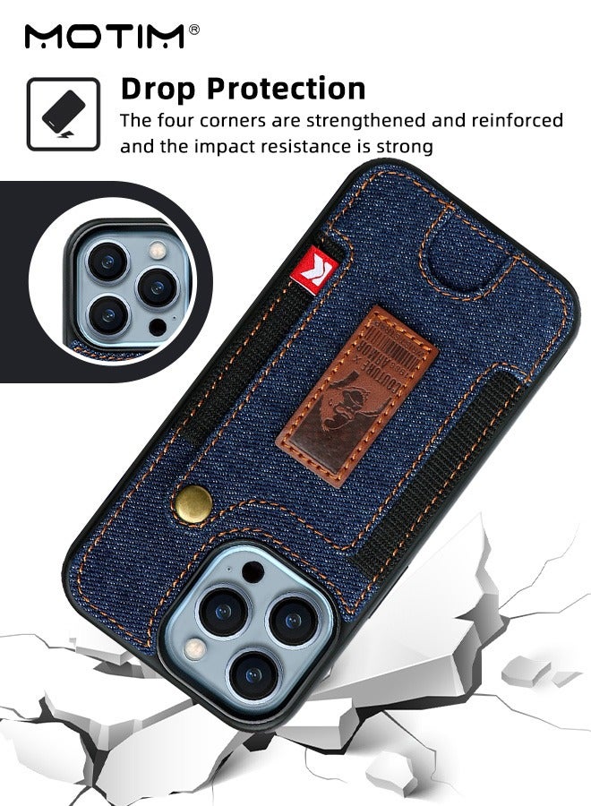 Motim Case for iPhone 14 Pro Phone Case with Ring Holder Protective Shockproof Cover Wallet Case With Card Slot  - Image 5