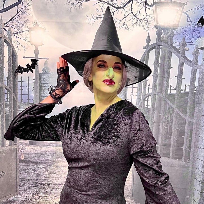 Ankelesz 3Pcs Halloween Witch Hats for Women Costume Witch Hat Costume Accessory for Halloween Party Decorations - Image 2
