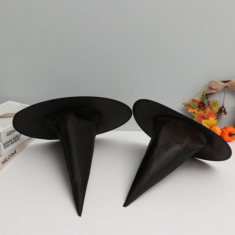 Ankelesz 3Pcs Halloween Witch Hats for Women Costume Witch Hat Costume Accessory for Halloween Party Decorations - Image 3