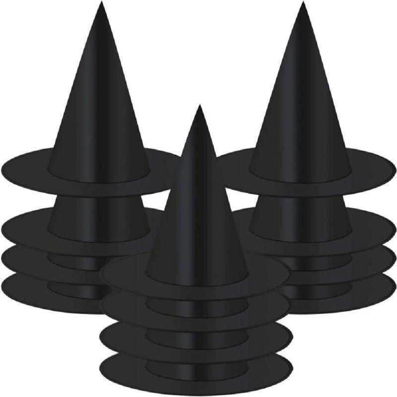 Ankelesz 3Pcs Halloween Witch Hats for Women Costume Witch Hat Costume Accessory for Halloween Party Decorations - Image 4