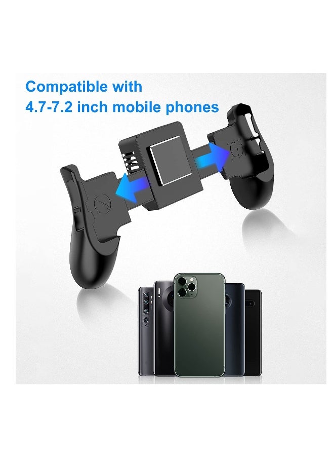 Generic - Mobile Game Controller + Active Cooling Fan Phone Radiator Grip, heat dissipation function,Semiconductor Mobile Game Controller Gamepads, Compatible with iOS/Android Phone Black - Image 1