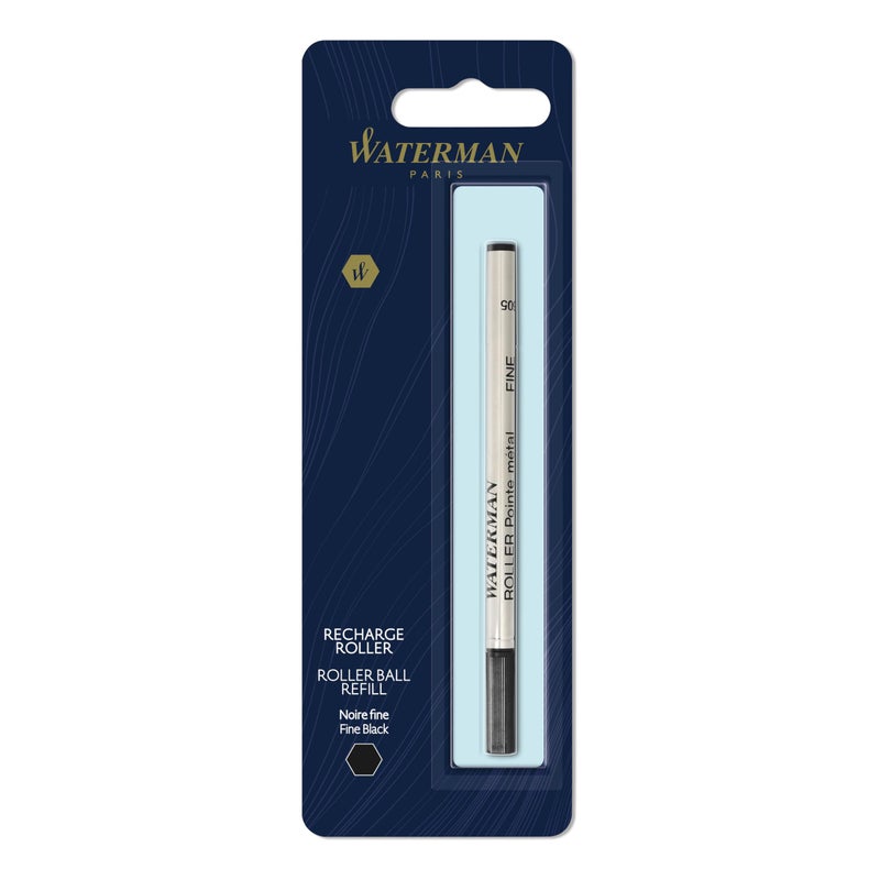 Waterman Rollerball Pen Refill, Fine Tip with Black Ink, 1 Count - Image 1