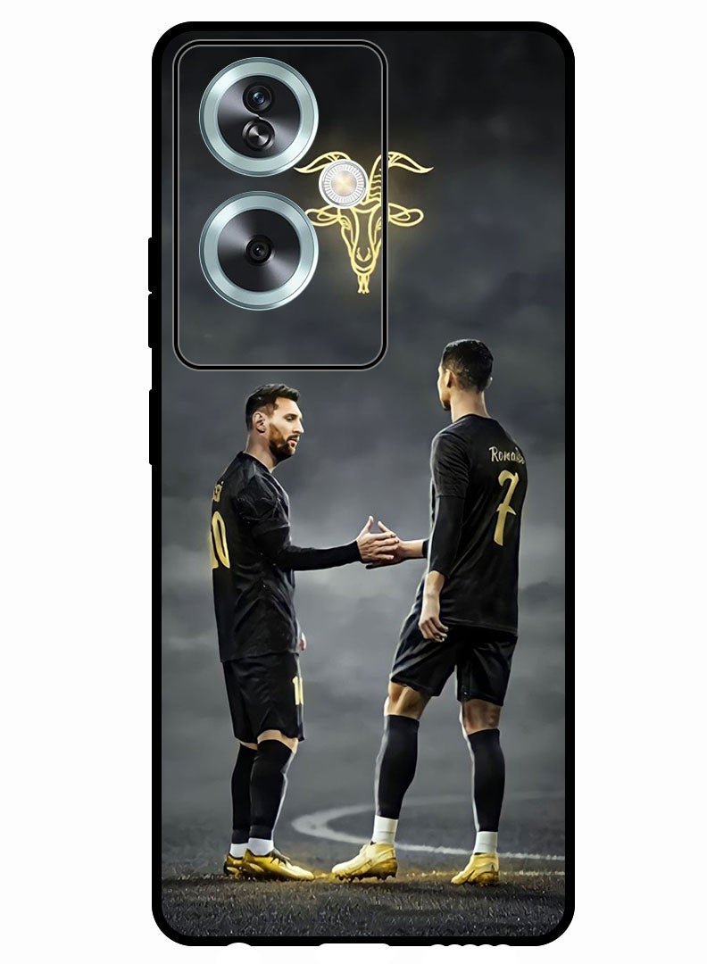 Protective Case Anti Scratch Shock Proof Bumper Cover For Oppo A79 5G Messi Ronaldo Goat