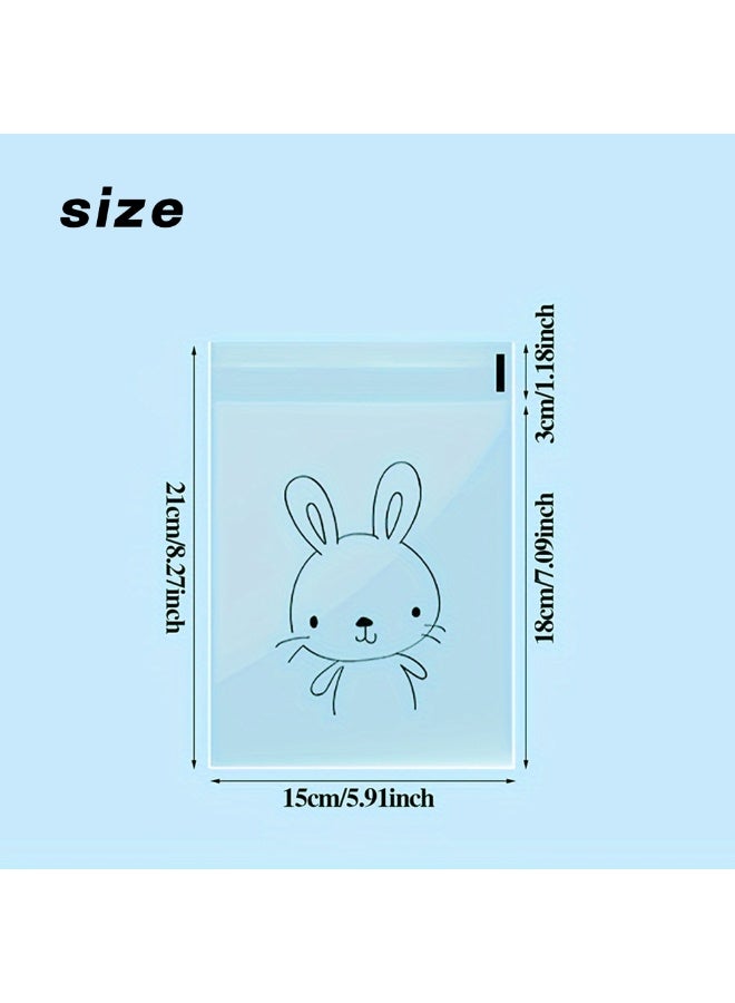FLOVAZO 200PCS Transparent Eco-Friendly Food Packaging Bags - Multi-Purpose for Bread, Candy, Biscuits, Desserts Storage - Image 2