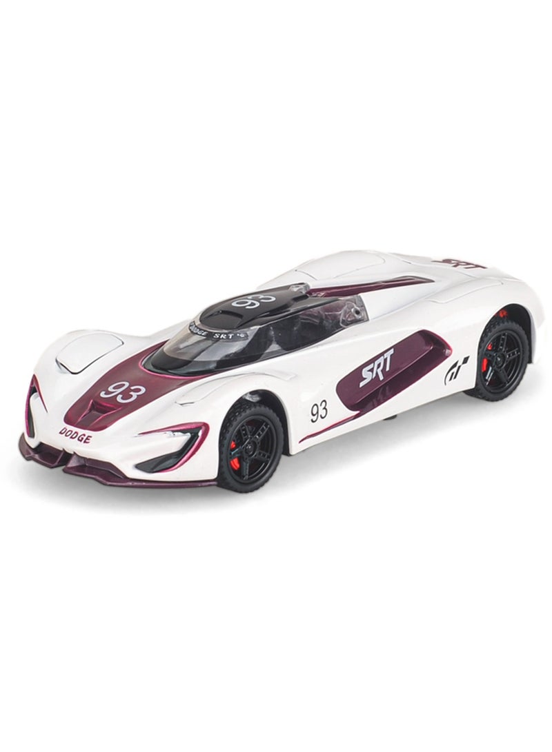 موديل دودج المعدني مقياس 1:32 - إنارة ومحرك للخلف: تصميم استثنائي للعرض والجمع، تحفة فنية تليق بمقتنيات عشاق السيارات - Image 2