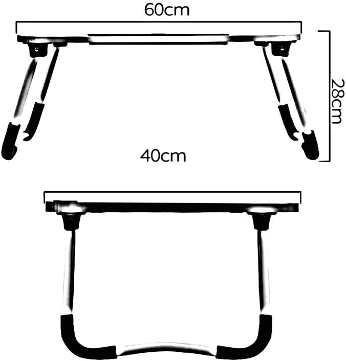SMILEE Foldable Laptop Table (Black, Small) - Image 5