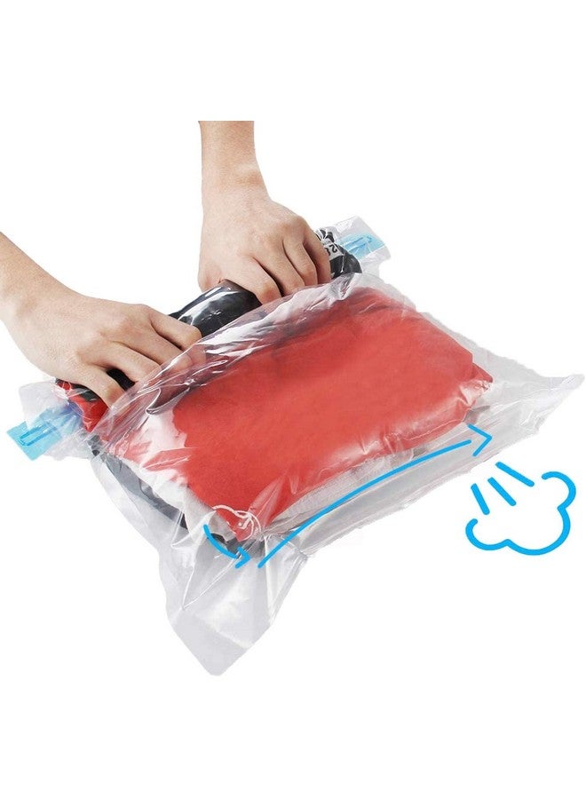 Smart Saver Ion Bags For Travel No Pump Or Vacuum Needed Packing Bags For Clothes, Smart Saver Travel Essentials Roll Up Reusable Space Bag, Saves Upto 80% Of Storage Vacuum Bags For Packing Clothes  - Image 1