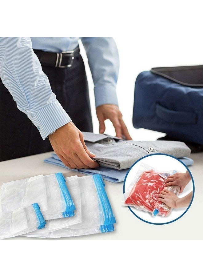 Smart Saver Ion Bags For Travel No Pump Or Vacuum Needed Packing Bags For Clothes, Smart Saver Travel Essentials Roll Up Reusable Space Bag, Saves Upto 80% Of Storage Vacuum Bags For Packing Clothes  - Image 3