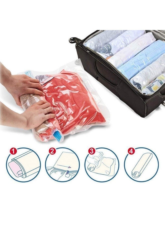 Smart Saver Ion Bags For Travel No Pump Or Vacuum Needed Packing Bags For Clothes, Smart Saver Travel Essentials Roll Up Reusable Space Bag, Saves Upto 80% Of Storage Vacuum Bags For Packing Clothes  - Image 2