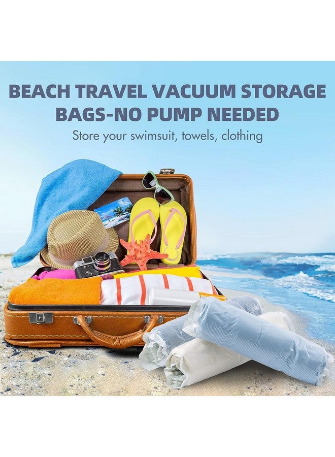 Smart Saver Ion Bags For Travel No Pump Or Vacuum Needed Packing Bags For Clothes, Smart Saver Travel Essentials Roll Up Reusable Space Bag, Saves Upto 80% Of Storage Vacuum Bags For Packing Clothes  - Image 4
