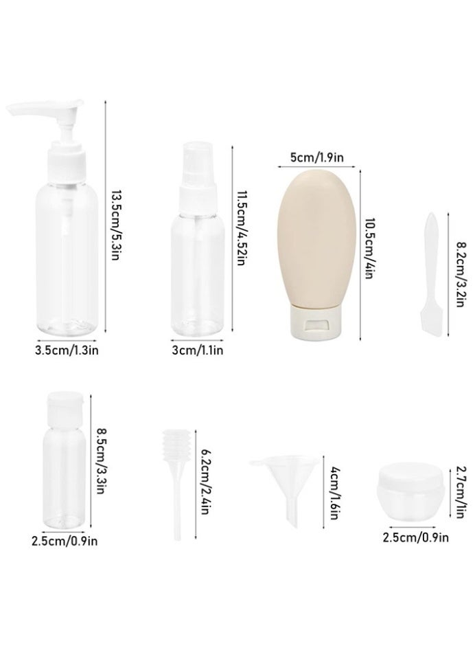 YOONISPRO Travel Toiletry Containers Set – 11-Pack Leak-Proof Travel Bottles & Jars, Portable Refillable Cosmetic Containers for Shampoo, Lotion & Skincare - Image 5