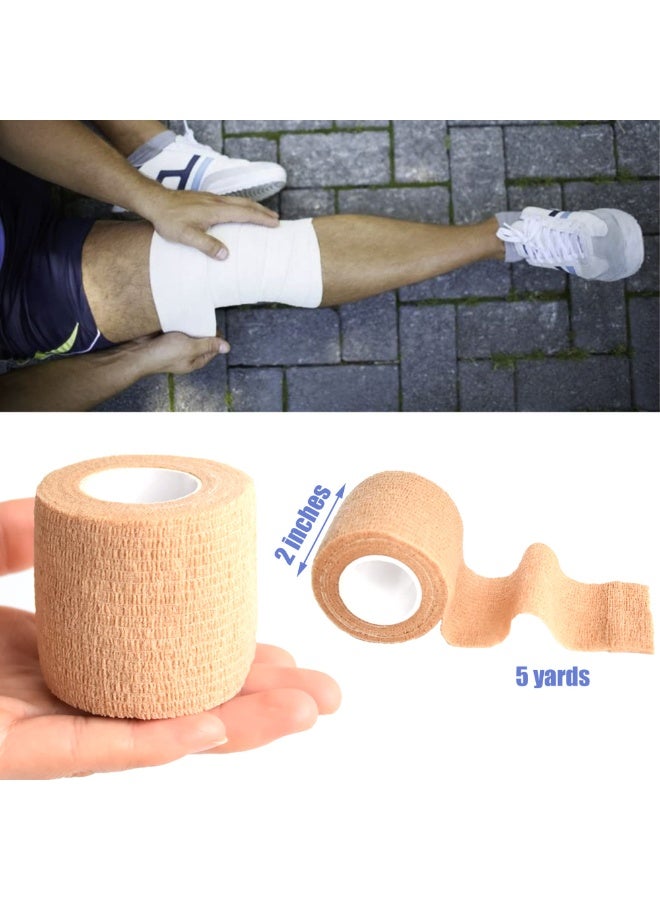6 Pack Bandage（5cm*4.5m）, Elastic Sports, Sports Bandage, Veterinary Wrap, Suitable For Sports, Wrist, Ankle - Image 2