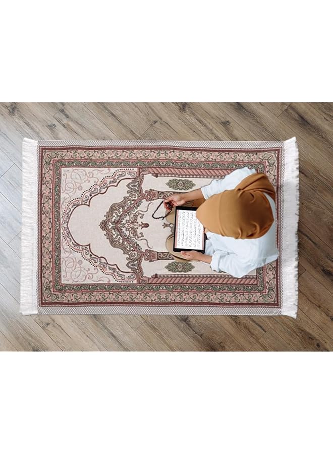 erorex Prayer Mat Muslim Prayer Rug With Carrying Bag Large Islamic Anti Slip Prayer Rug For Ramadan Islamic Muslim Prayer Praying Soft Carpet  - Image 2
