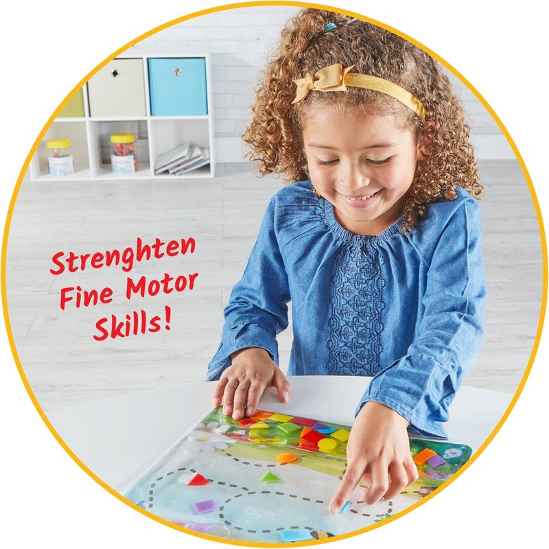 hand2mind hand2mind Colors  Shapes Sensory Pad Occupational Therapy Toys Fine Motor Toys Toddler Sensory Toys Sensory Water Mat Sensory Play Therapy Toys Calming Toys for Kids Calm Down Corner Supplies - Image 2