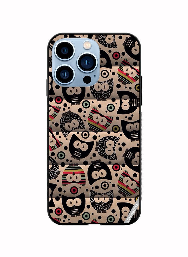 VR CREATIVE Protective Case Cover For Apple iPhone 14 Pro Max Cartoon Owl Design Multicolour - Image 1