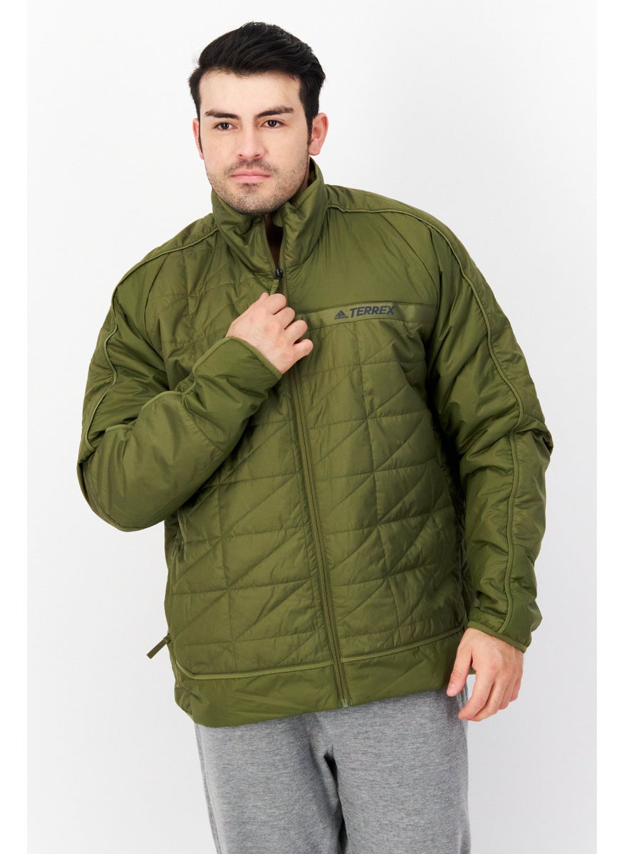 Men Sportswear Fit Long Sleeve Synthetic Insulated Jacket, Olive - pzsku/Z8E6D9182F88A02569811Z/45/_/1724351073/ce0769ea-1e86-472f-88ff-a5cafa974c2c