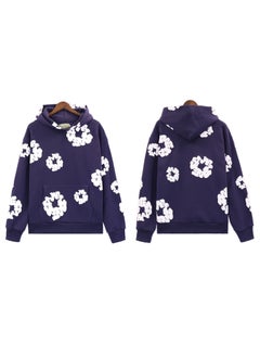 Autumn Winter Couples Hoodie Sweatpants Set 5640 sapphire blue