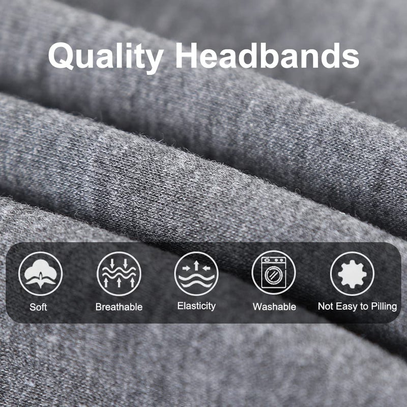 XTREND 4 Packs Wide Headband Fashion Headscarf Bohemian Style Elastic Knotted Non-slip Headband Suitable For Black Women Outdoor Yoga Sports Printed Hair Accessories - Image 4