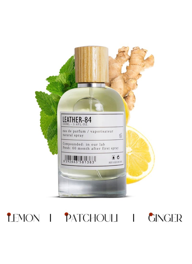 عطور ايه ام دي - عطر آرو فاك ليذر 84 من AMD Perfumes للرجال، أو دو برفيوم، 100 مل - Image 1