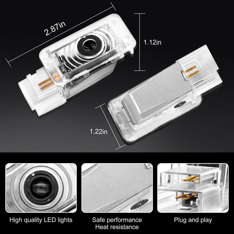 3D Shadow light 3D Shadow LED Door Logo Projector for Cadillac SRX CT6 XTS ATS XT4 XT5 XT6 - Dual Plug Puddle Light Welcome Courtesy Auto Accessory - Image 2