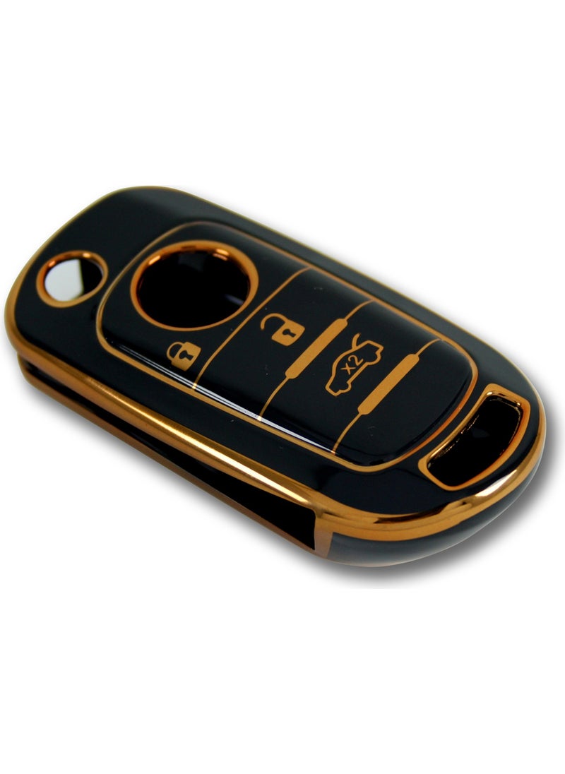Tekno Dev Market Fiat Egea TPU Material Black Silicone Key Case  - Image 1