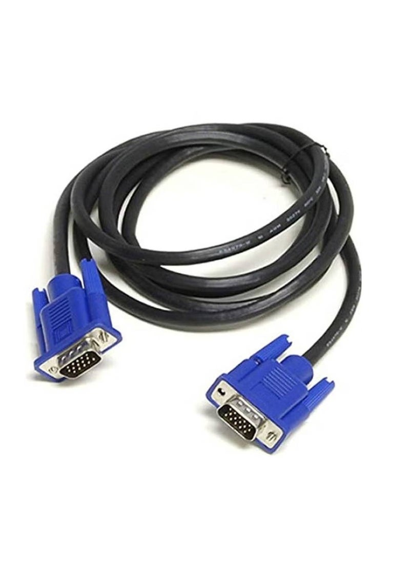 GENNEXT VGA Cable- 1.5m Male to Male Video Extension Cable VGA Adapter for Computer PC to Monitor Screen Projector with VGA Socket Port  - Image 1