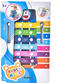 Toy Box Doraemon Cartoon Hand Knock Piano Small Baby Xylophone For Kids 