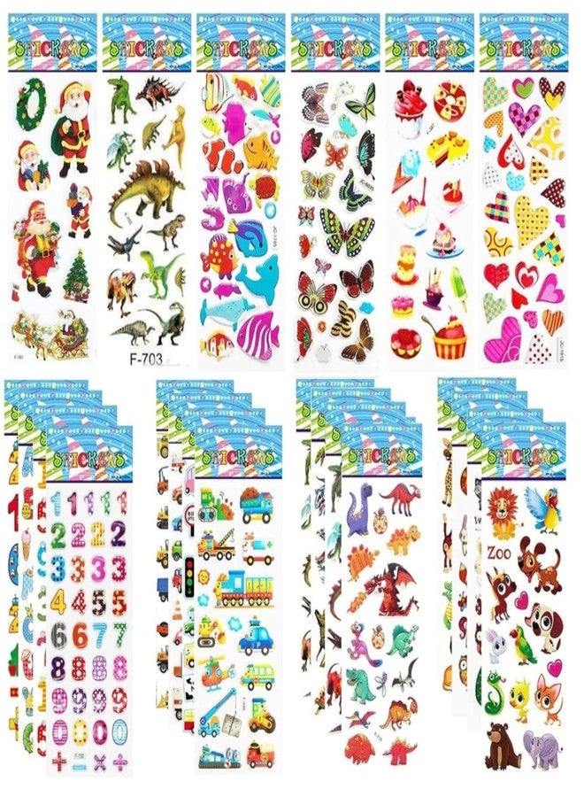 WAAOME® Combo (6 Pcs Capsule pen + 10 sheet 3d Cartoon Stickers) Capsule pen for kids (AB114) - Image 2