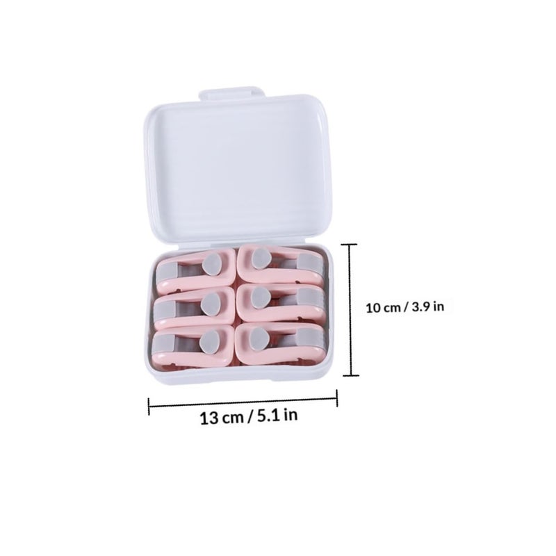 Pink Quilt Fixator Clips 6pcs Anti Slip Bed Sheet Clamps Duvet Cover Corner Stability - Image 3