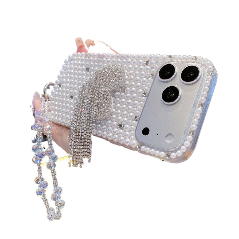 غطاء واقي | لـ iPhone 11 | حجر الراين | وردي | Plastic - Image 4