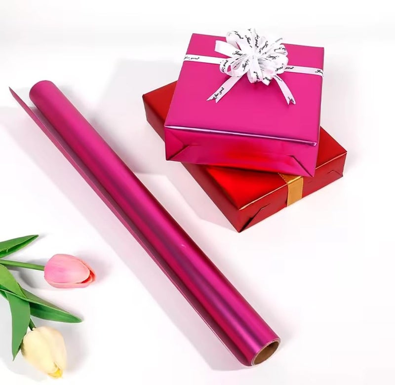 Premify 3 Roll Gift Wrapping Paper Film - Premium Metallic Shrink Wrap for Birthdays, Weddings & Special Occasions (43×300cm) - Image 5
