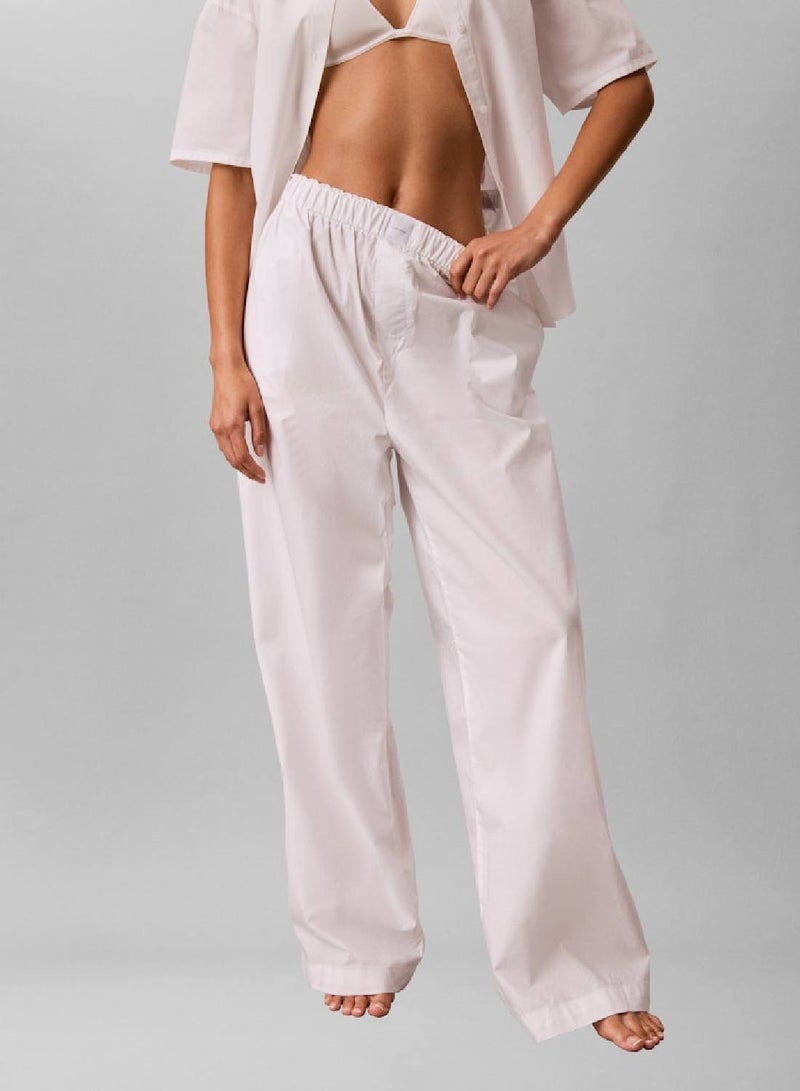 CALVIN KLEIN Cotton Poplin Pyjama Pants - Image 1