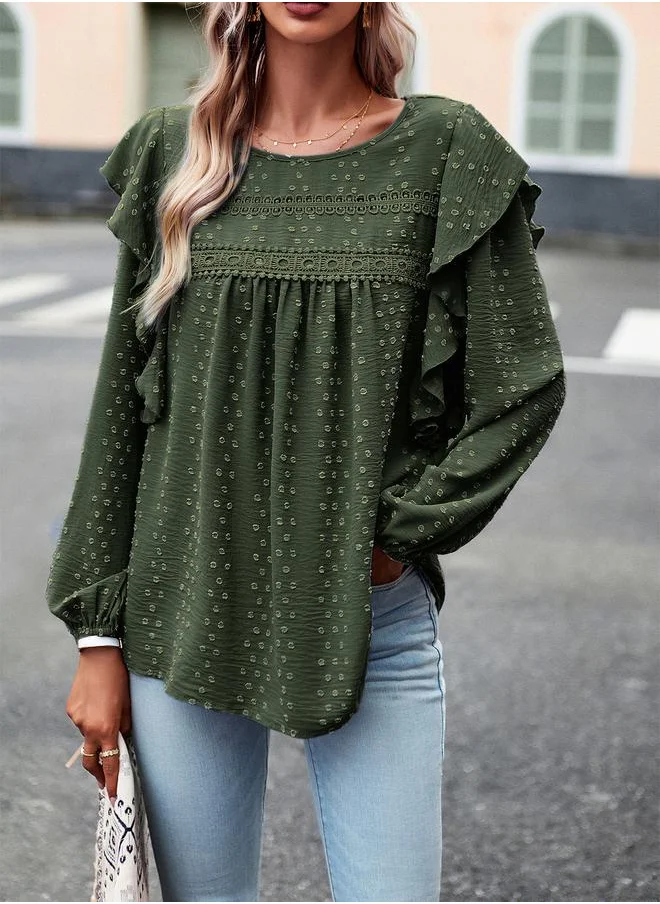 ستايلي Round Neck Long Sleeve Top