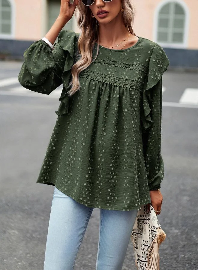 Styli Styli Round Neck Long Sleeve Top