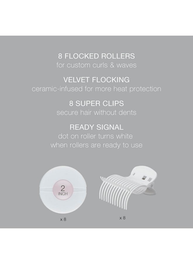 CONAIR Conair Hot Rollers Hair Curlers for Long, Medium and All Hair | Heated Rollers with Hair Roller Clips Included | 2-inch Rollers | Amazon Exclusive  - Image 2
