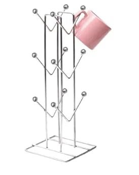 CR18 COLLECTION All-in-One steel Kitchen Organizer: Spoon Stand, Spice Rack & V-Shape Cup Holder Stand For Dinning Table,Stands&Racks. - Image 2