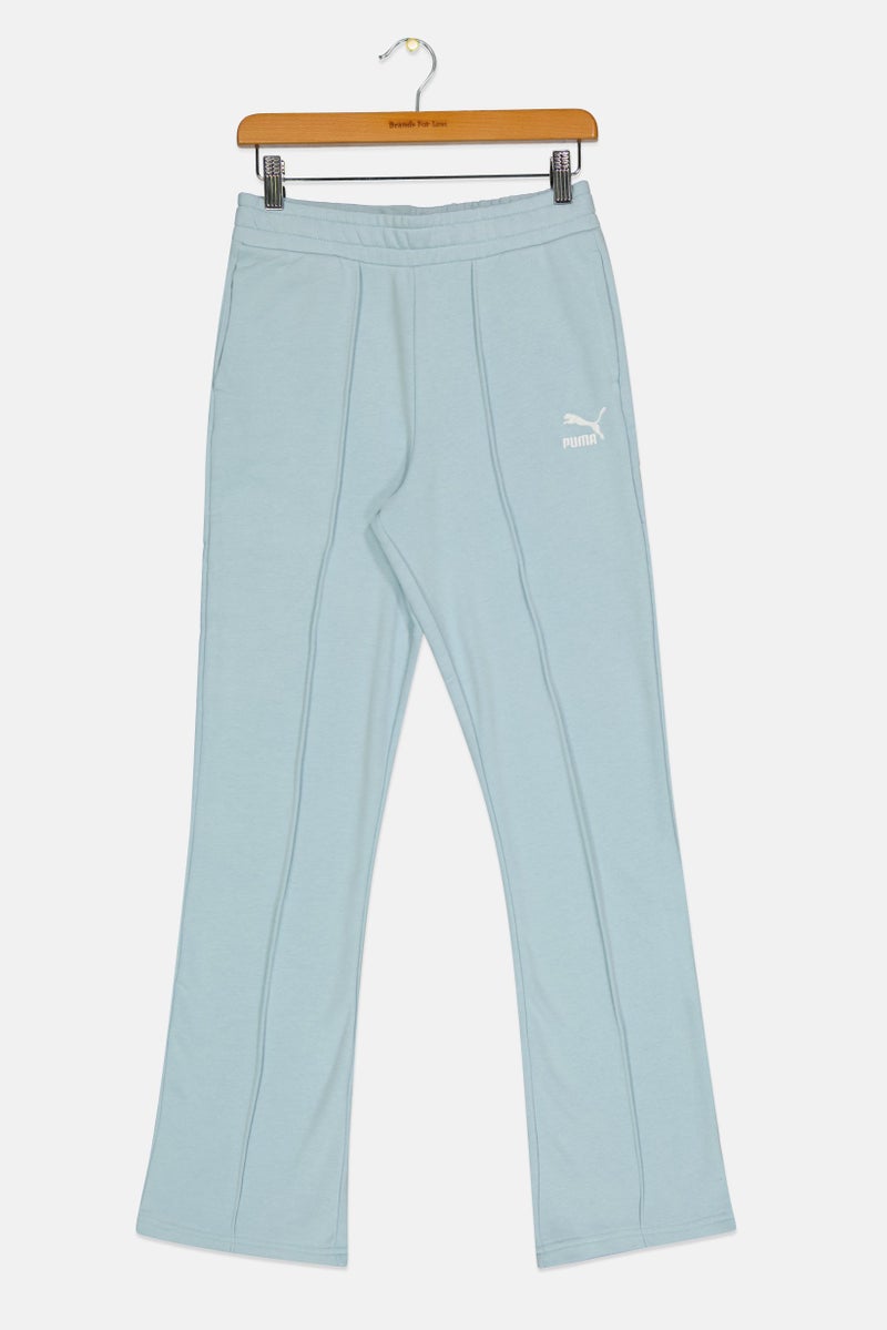 PUMA Kids Girl Brand Logo Outdoor Sweatpants, Light Blue  - Image 1