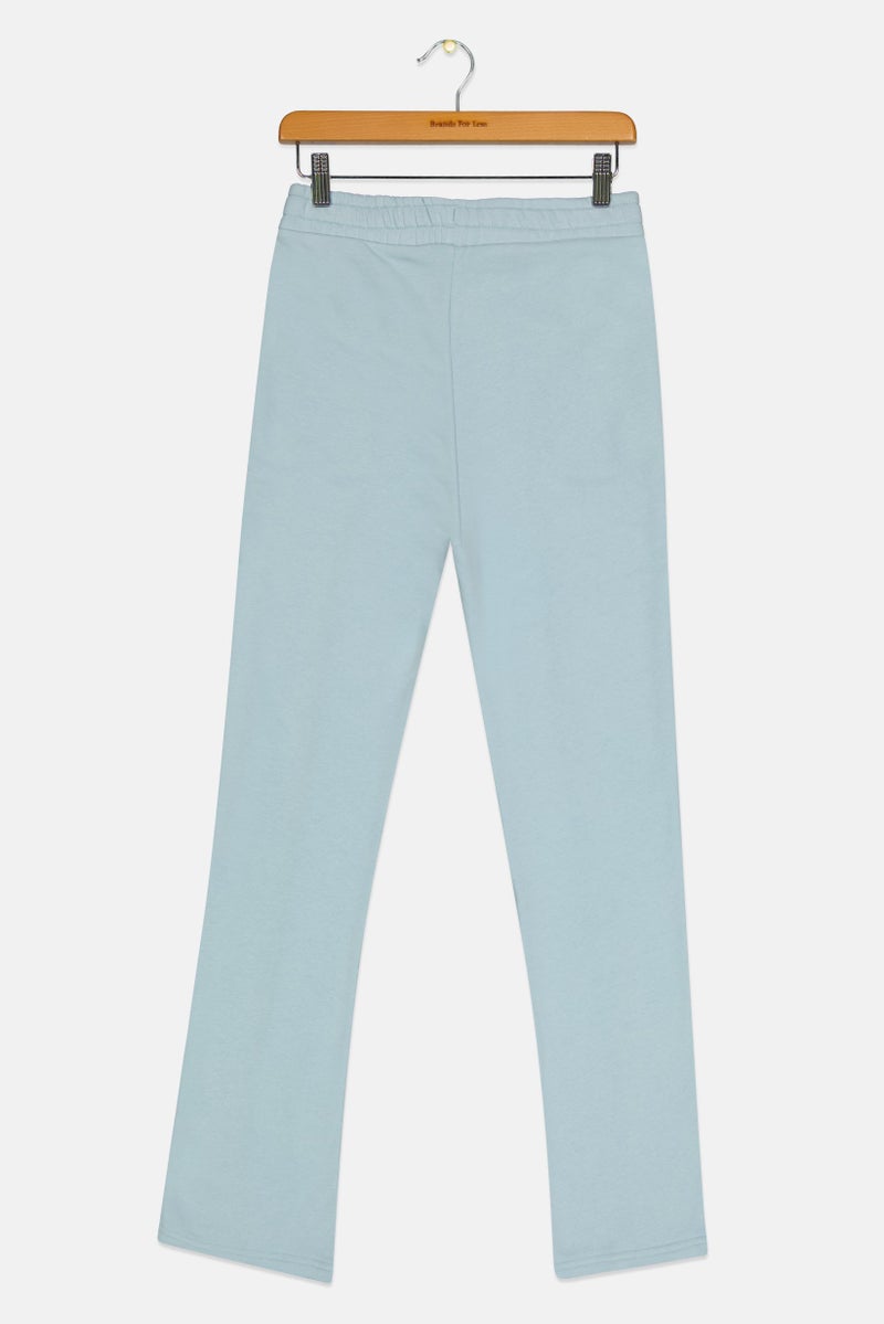 PUMA Kids Girl Brand Logo Outdoor Sweatpants, Light Blue  - Image 2