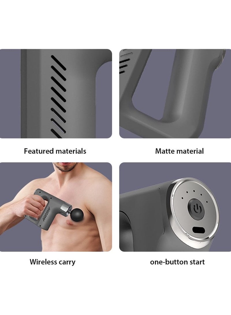 ZO7 Massage Gun Professional Deep Tissue, Wireless Handheld, Black, High Frequency Power, One-Button Start, 4 Attachments, Portable Design - Image 5