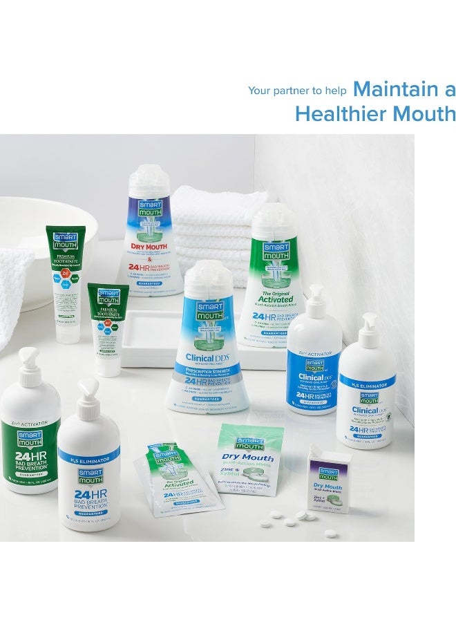 SmartMouth Clinical Zinc Activated Mouthwash AntiPlaque AntiGingivitis for Healthy Gum Support AllDay Fresh Breath AlcoholFree SugarFree GlutenFree Clean Mint 32 fl oz - Image 5