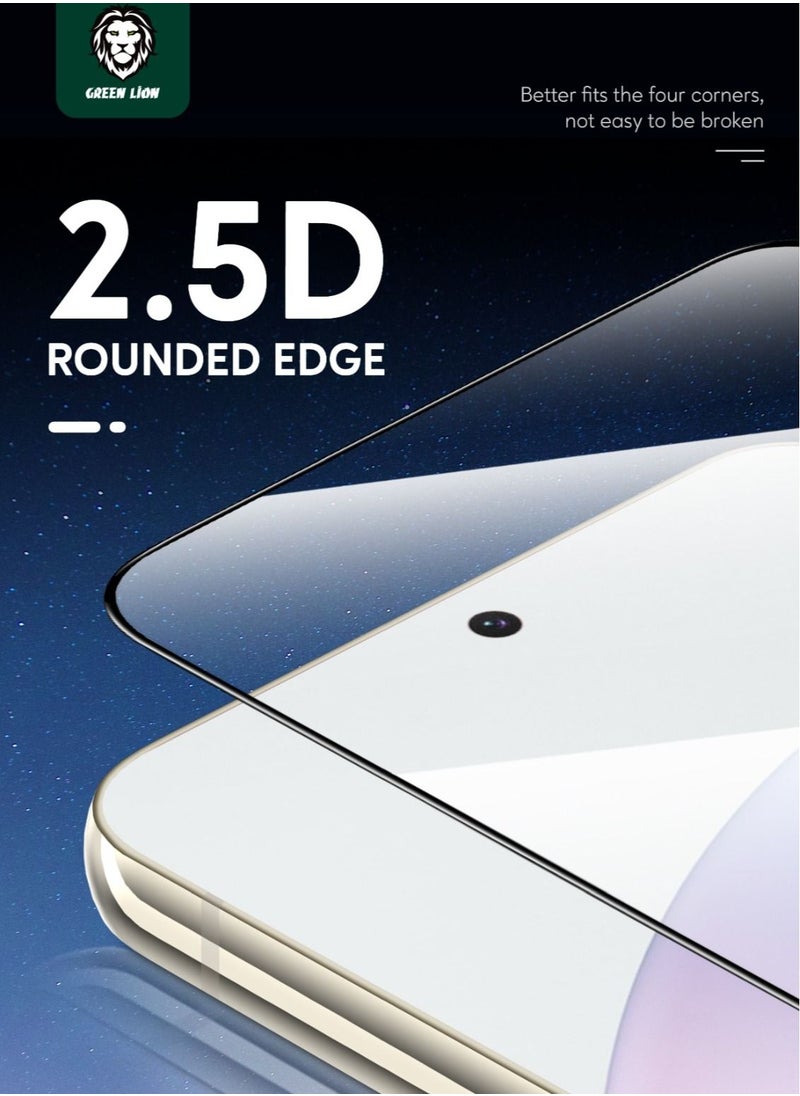 GREEN LION - 9H Full Glue Full Round Protection Tempered Glass 2.5D Screen Protector Grease Resistance Fingerprint Unlock Anti-Fingerprint Anti-Scratch No Bubbles - Clear (Samsung S23 Plus) - Image 1