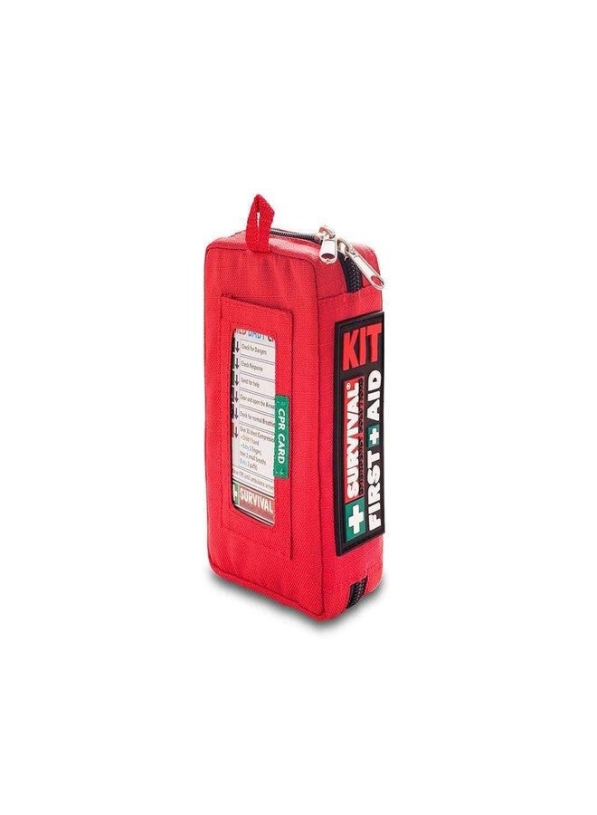 SURVIVAL Compact First Aid Kit - Emergencies Small Kits for Car, Hiking, Camping, Sports, Cycling, Mountain Biking, Mountaineering -27 Pieces - Image 1